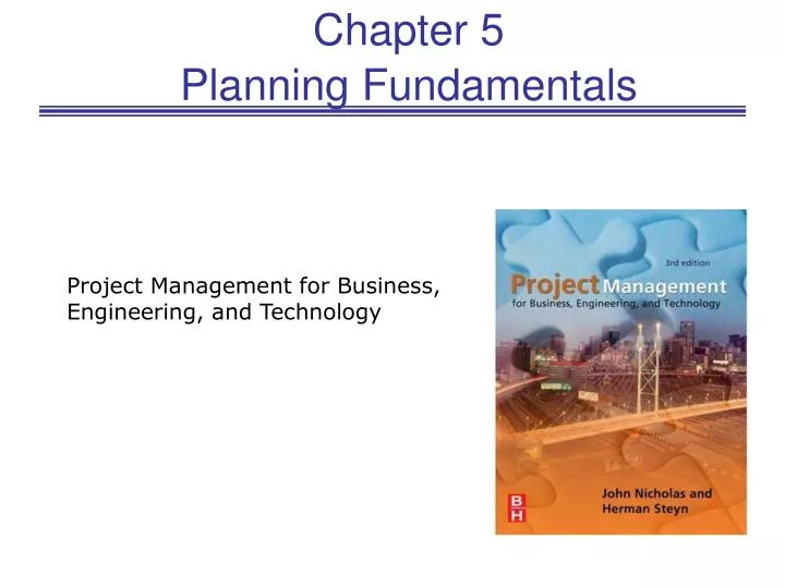 chapter 5 planning fundamentals