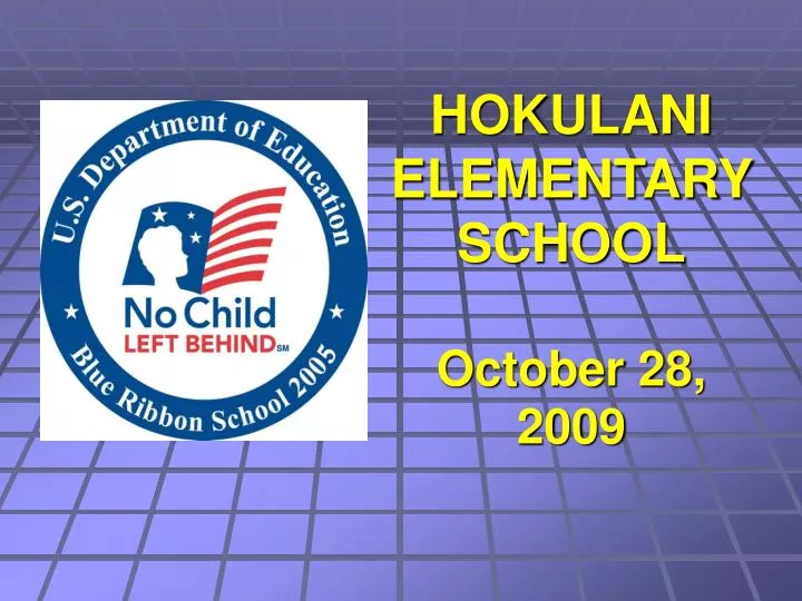hokulani elementary school october 28 2009