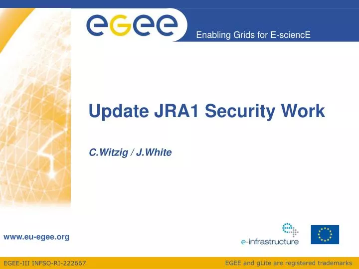 update jra1 security work