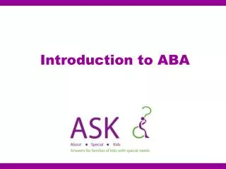Introduction to ABA