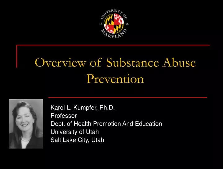 overview of substance abuse prevention