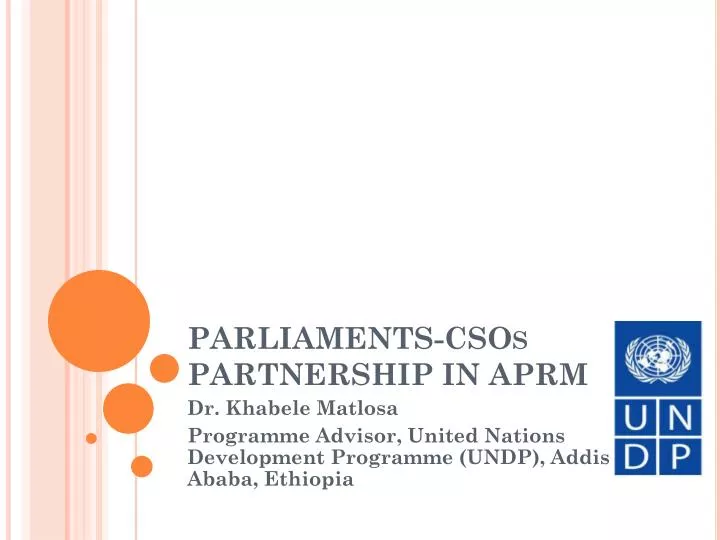 parliaments csos partnership in aprm