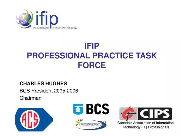 ifip professional practice task force