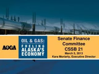 Senate Finance Committee CSSB 21 March 5, 2013 Kara Moriarty, Executive Director