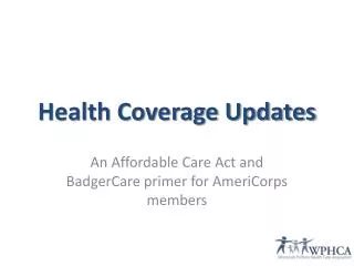 Health Coverage Updates