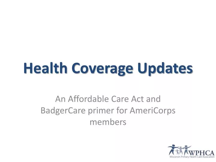 health coverage updates