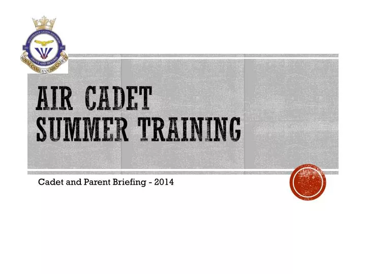 air cadet summer training