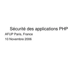 s curit des applications php