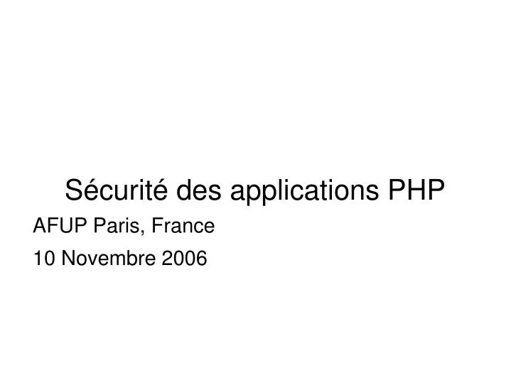 s curit des applications php