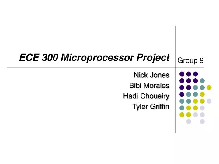 ece 300 microprocessor project