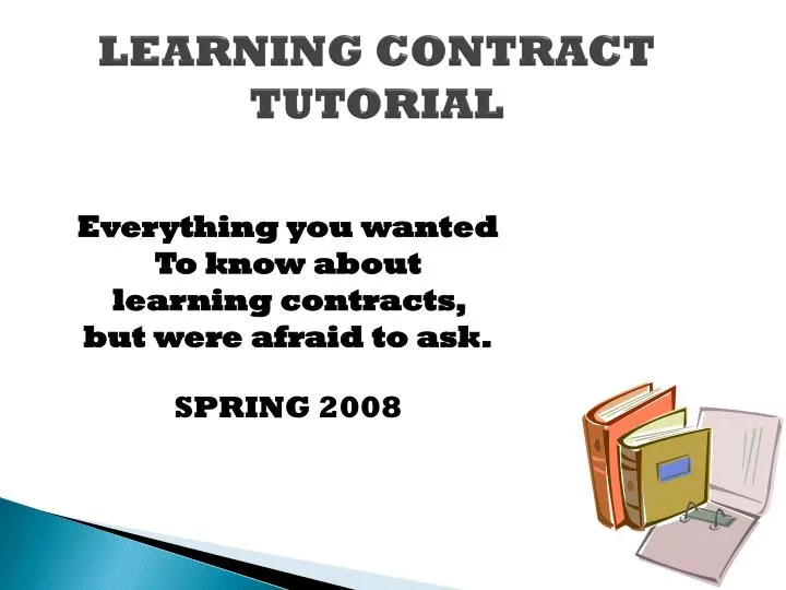 learning contract tutorial