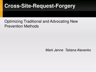 Cross-Site-Request-Forgery