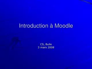 introduction moodle