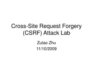 cross site request forgery csrf attack lab