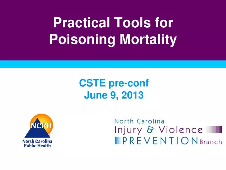 practical tools for poisoning mortality