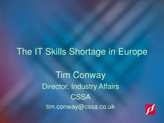 The IT Skills Shortage in Europe