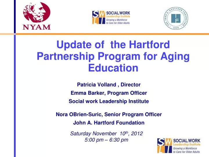 update of the hartford partnership program for aging education