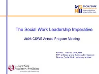 The Social Work Leadership Imperative