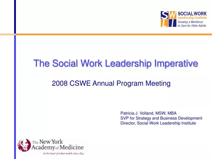 the social work leadership imperative