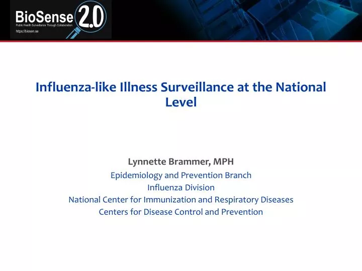 influenza like illness surveillance at the national level