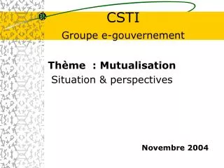 csti groupe e gouvernement
