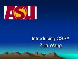 Introducing CSSA Zijia Wang