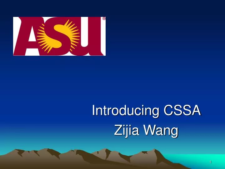 introducing cssa zijia wang