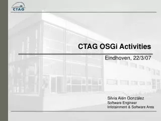 CTAG OSGi Activities