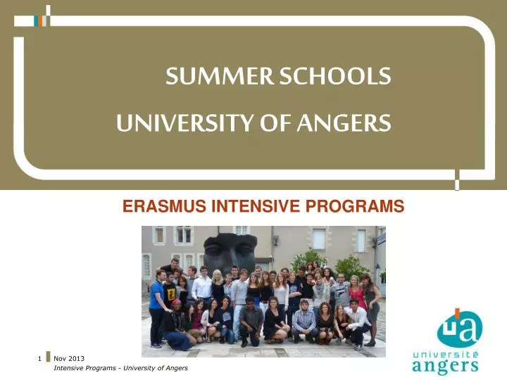 summer schools university of angers