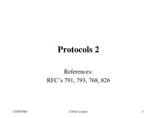 Protocols 2