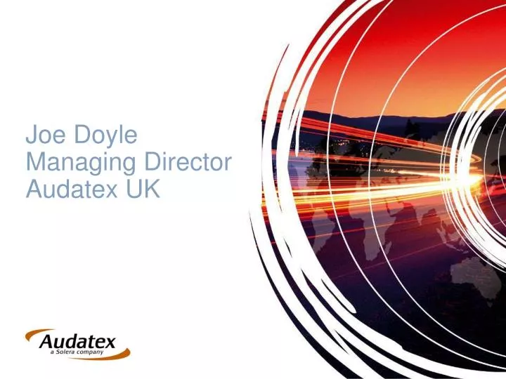 joe doyle managing director audatex uk
