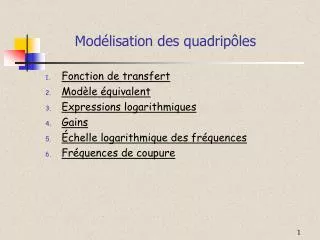 mod lisation des quadrip les
