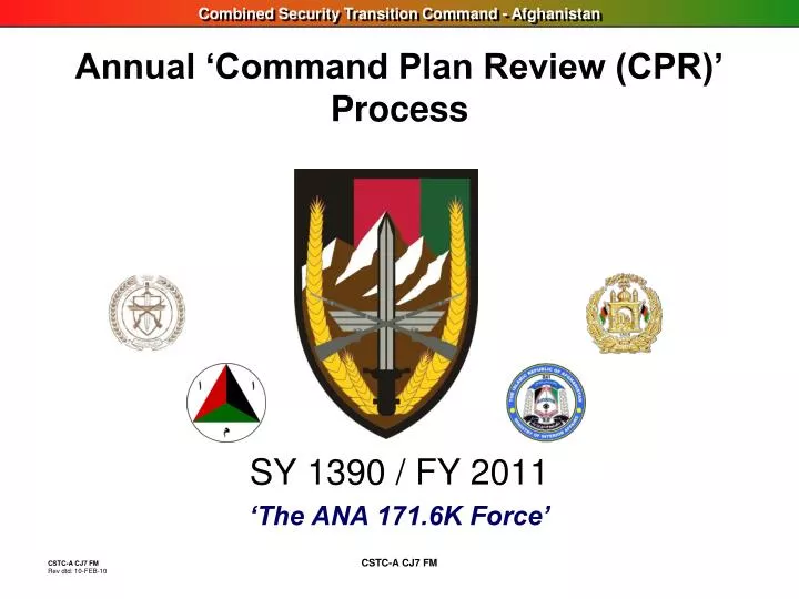 annual command plan review cpr process