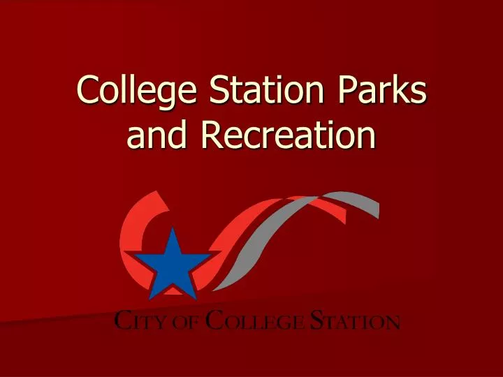 college station parks and recreation