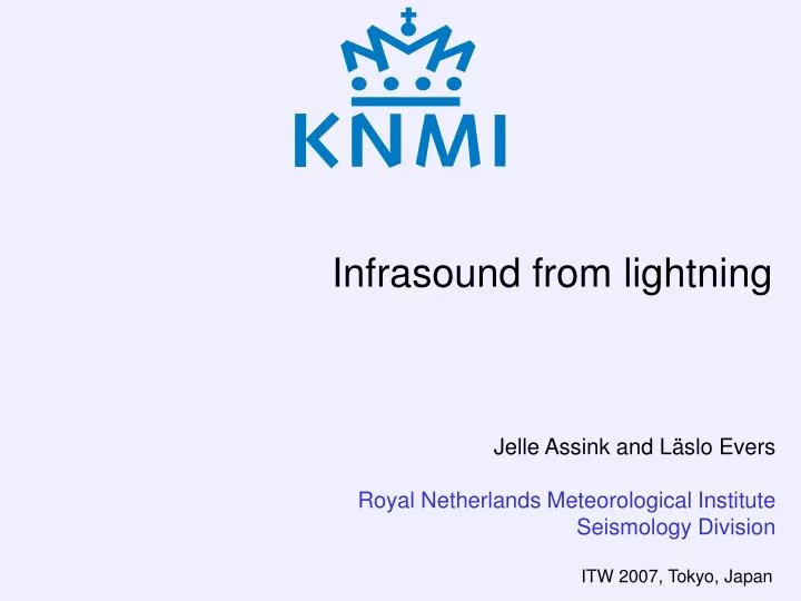 infrasound from lightning