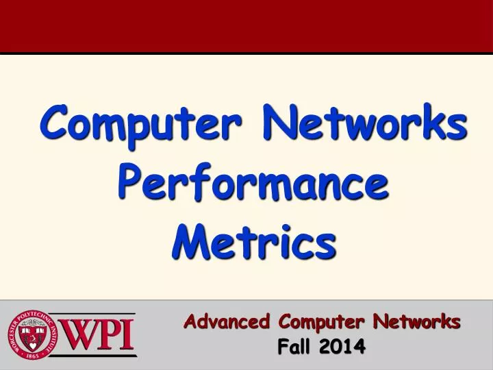 advanced computer networks fall 2014