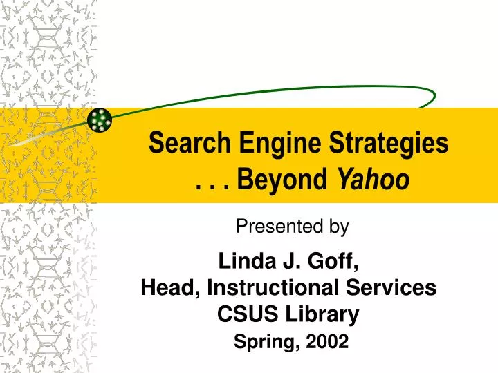 search engine strategies beyond yahoo