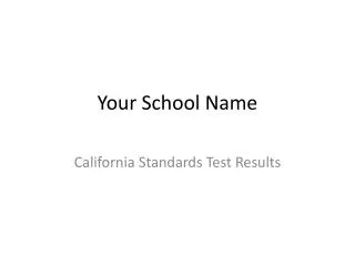 Your School Name