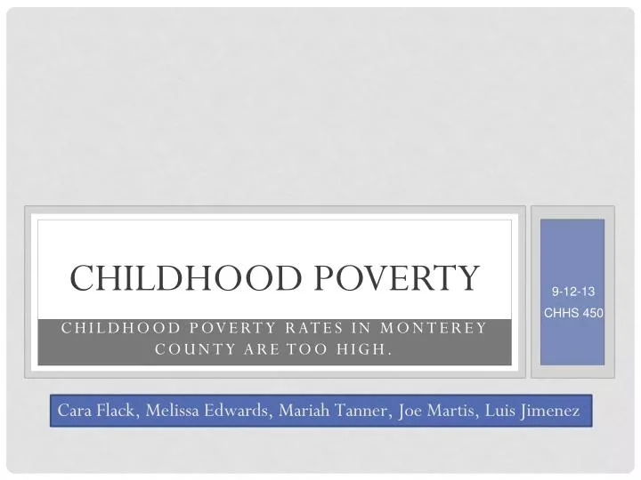 childhood poverty