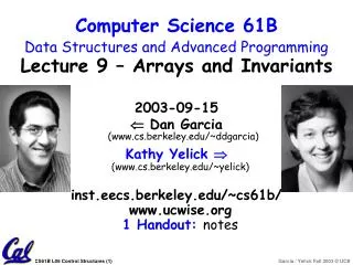 2003-09-15 ? Dan Garcia (cs.berkeley/~ddgarcia)