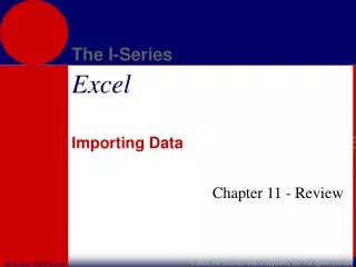 Importing Data
