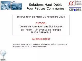 solutions haut d bit pour petites communes