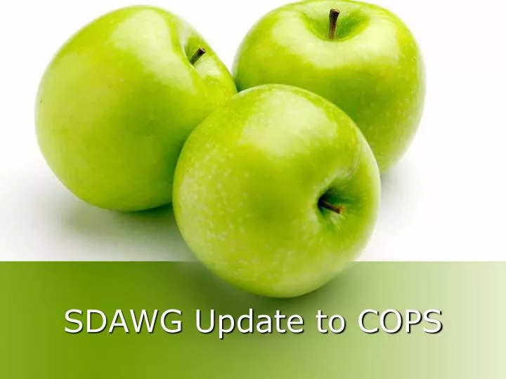 sdawg update to cops
