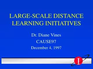 large scale distance learning initiatives