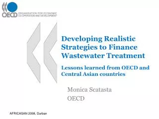 Developing Realistic Strategies to Finance Wastewater Treatment