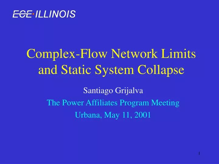 complex flow network limits and static system collapse