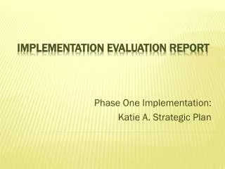 Implementation Evaluation Report