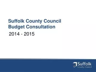 Suffolk County Council Budget Consultation
