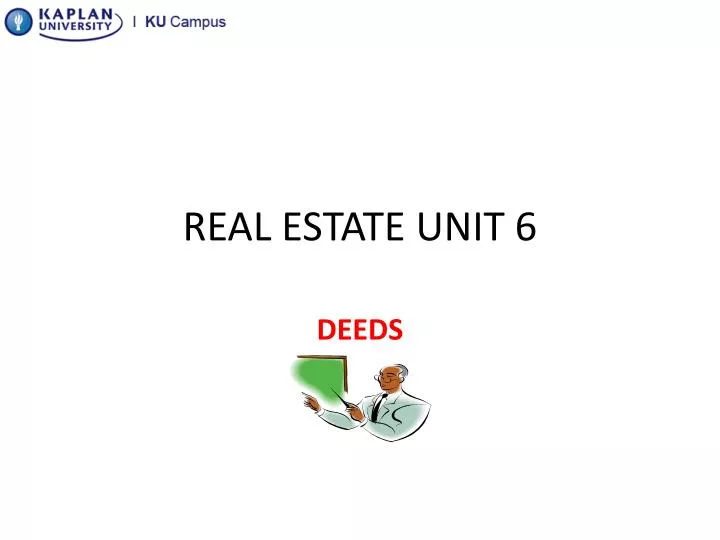 real estate unit 6