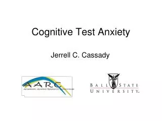 Cognitive Test Anxiety